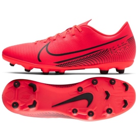 Nike Mercurial Vapor 13 Club Fg Mg M AT7968-606 fotbollsskor mångfärgad apelsiner och röda