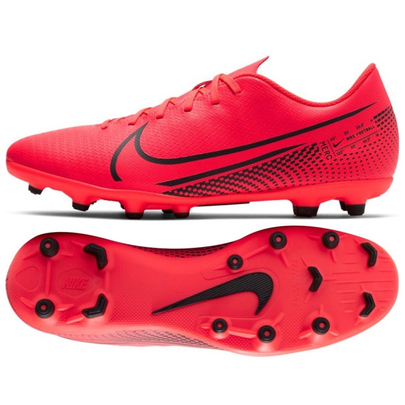 Nike Mercurial Vapor 13 Club Fg Mg M AT7968-606 fotbollsskor mångfärgad apelsiner och röda