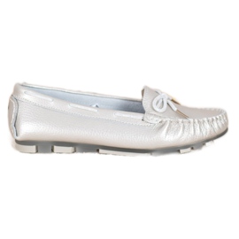 Filippo Lätta läderloafers grå