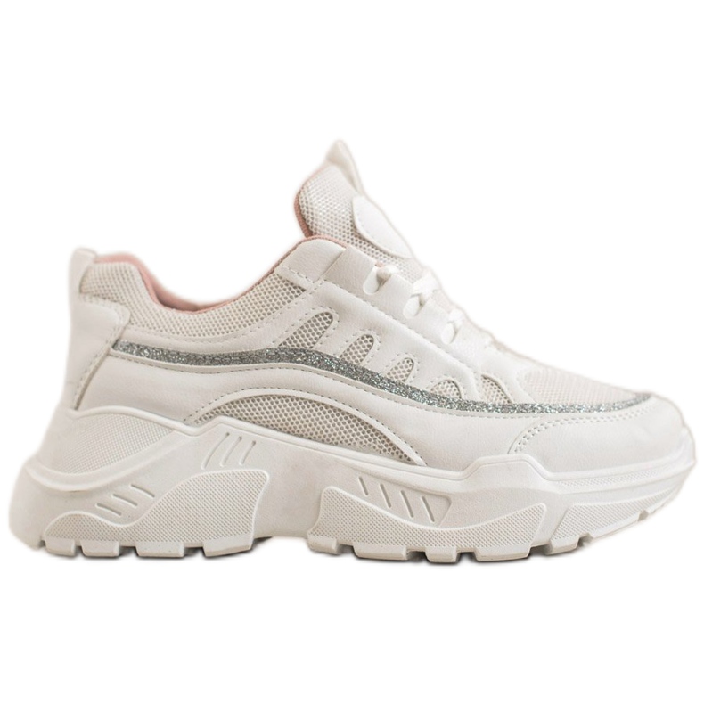 SHELOVET Snygga sneakers vit