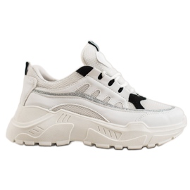 SHELOVET Snygga sneakers vit