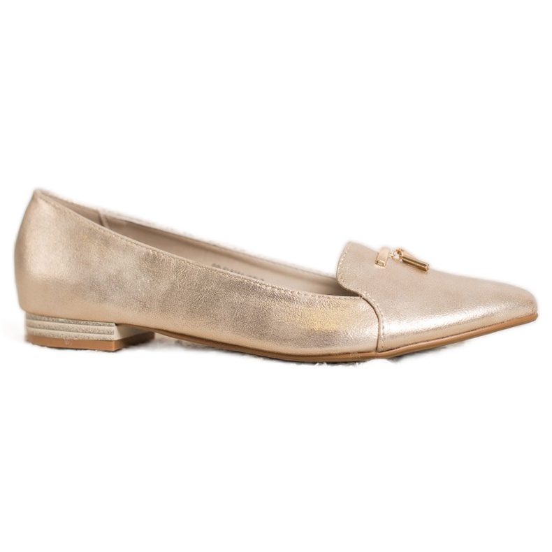 Goodin Glänsande gyllene ballerinor