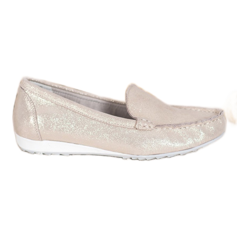 Goodin Gyllene loafers med glitter