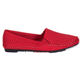 Goodin Openwork Slip On Shoes röd