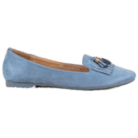 Fama Mocka herrar med fransar blå