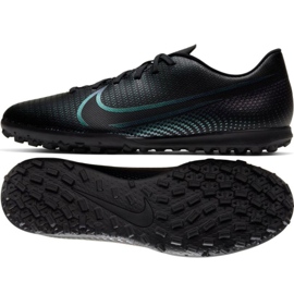 Nike Mercurial Vapor 13 Club Tf M AT7999-010 fotbollsskor mångfärgad svart