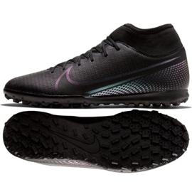 Nike Mercurial Superfly 7 Club Tf M AT7980-010 fotbollsskor svart svart