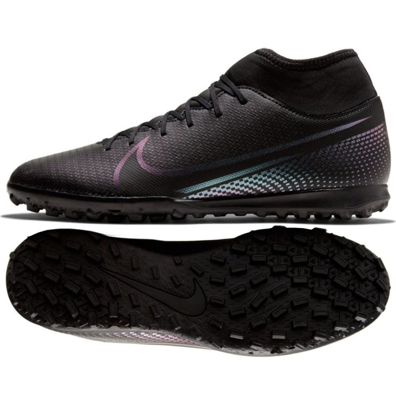 Nike Mercurial Superfly 7 Club Tf M AT7980-010 fotbollsskor svart svart