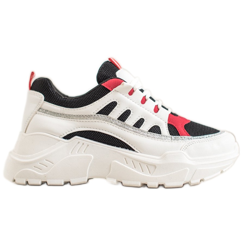 SHELOVET Snygga sneakers vit