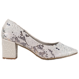 Goodin Snake Print Pumps mångfärgad