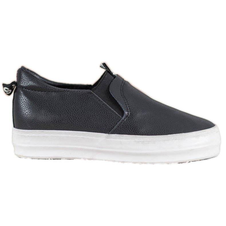 Bona Svarta slip -on skor