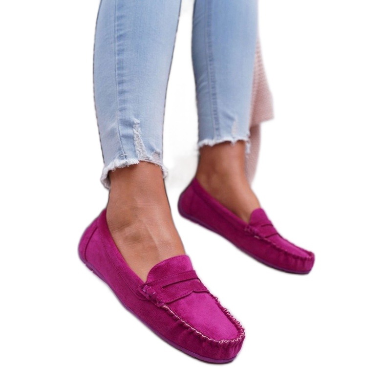 SEA Fuchsia loafers för kvinnor T348 rosa