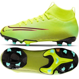 Nike Mercurial Superfly 7 Academy Mds FG / MG Jr BQ5409-703 fotbollsskor gul gul