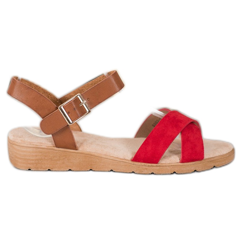 SHELOVET Snygga sandaler röd