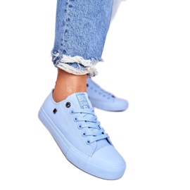 Blå kvinnors sneakers Big Star AA274029