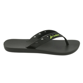 Rider Svart och gröna mäns flip-flops ryttare 11573