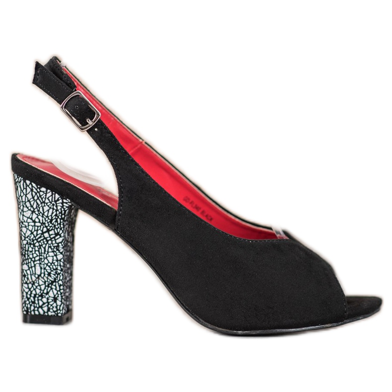 Goodin Sandaler med dekorativ häl svart