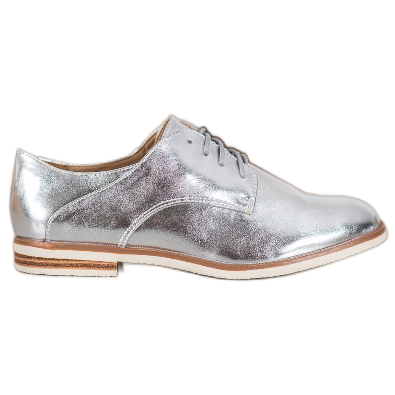 SHELOVET Silverskor med ekoläder grå