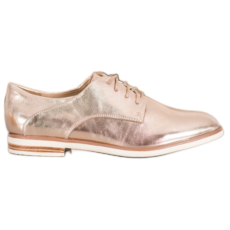 SHELOVET Gyllene skor med ekoläder