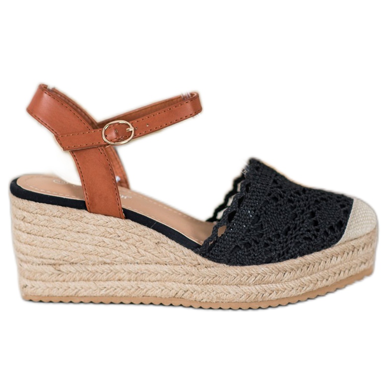Small Swan Kil Espadrilles brun svart