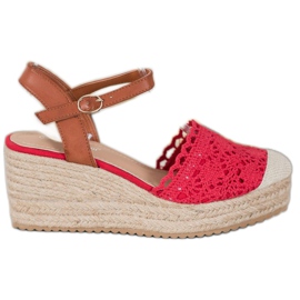 Small Swan Kil Espadrilles brun röd
