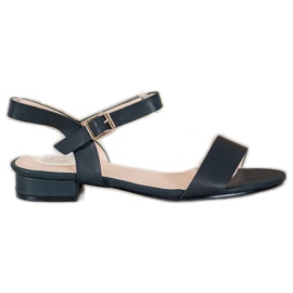 Small Swan Lågklackade sandaler svart