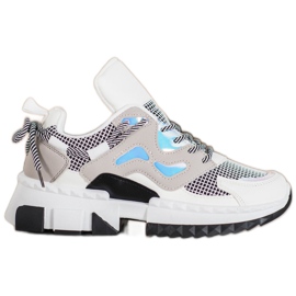 Seastar Snygga sneakers med Holo -effekt vit mångfärgad