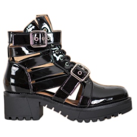 Seastar Lackerade modestövlar svart