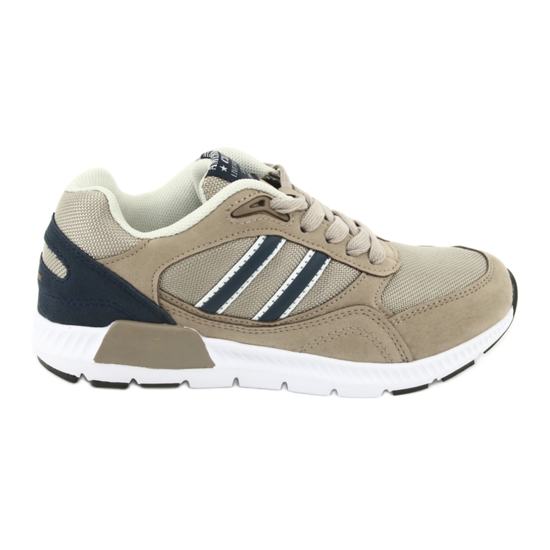 Barns beige sportskor American Club BS10