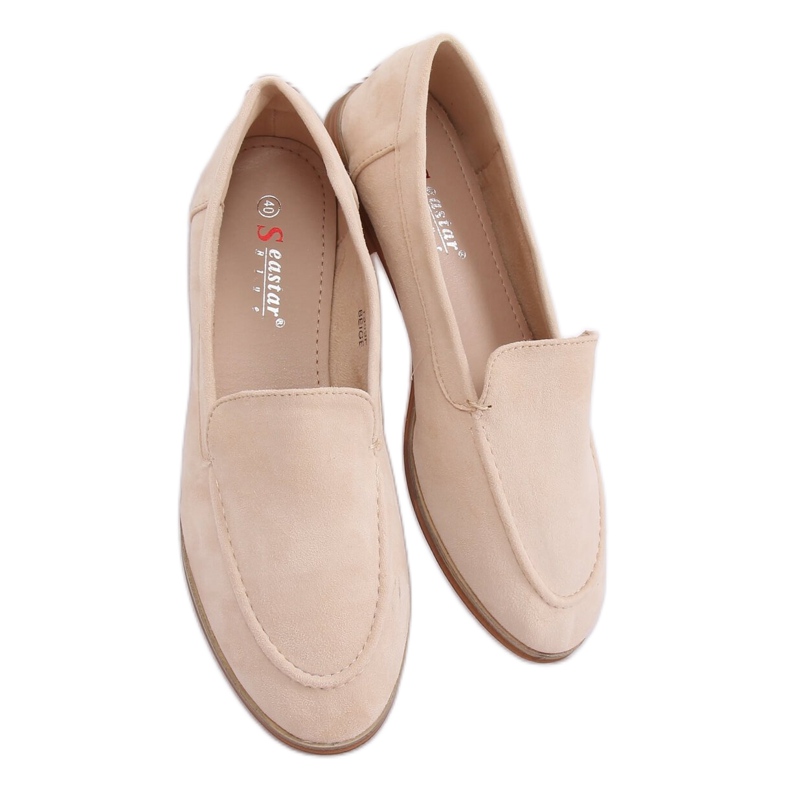 Dambeige loafers T359P Beige