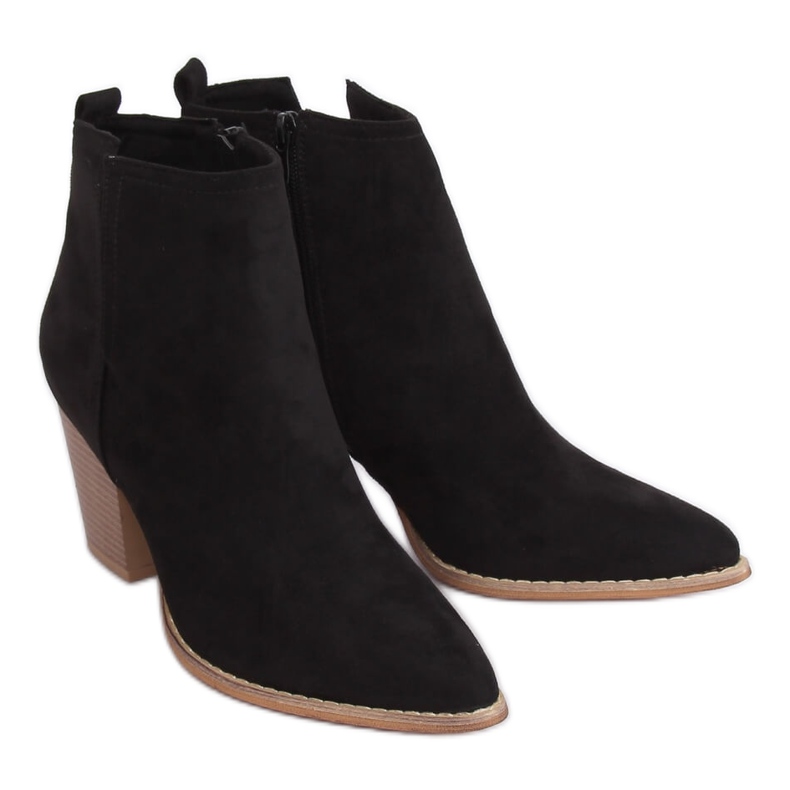 Svarta stövlar på övergångssvart ZE03P Svart