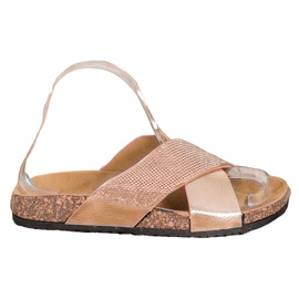 SHELOVET Klassiska gyllene tofflor