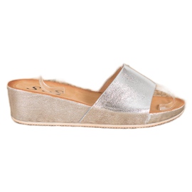 SHELOVET Snygga kil tofflor grå