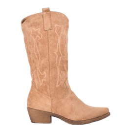 Seastar Höga cowgirls med ett mönster brun