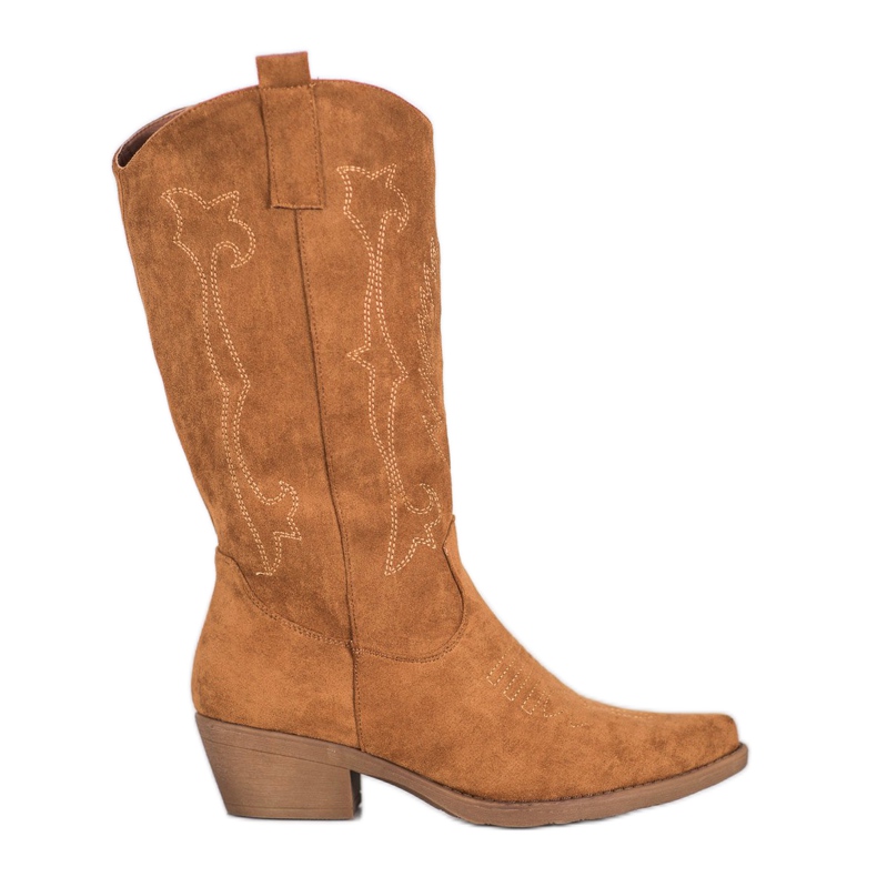 Seastar Höga cowgirls med ett mönster brun