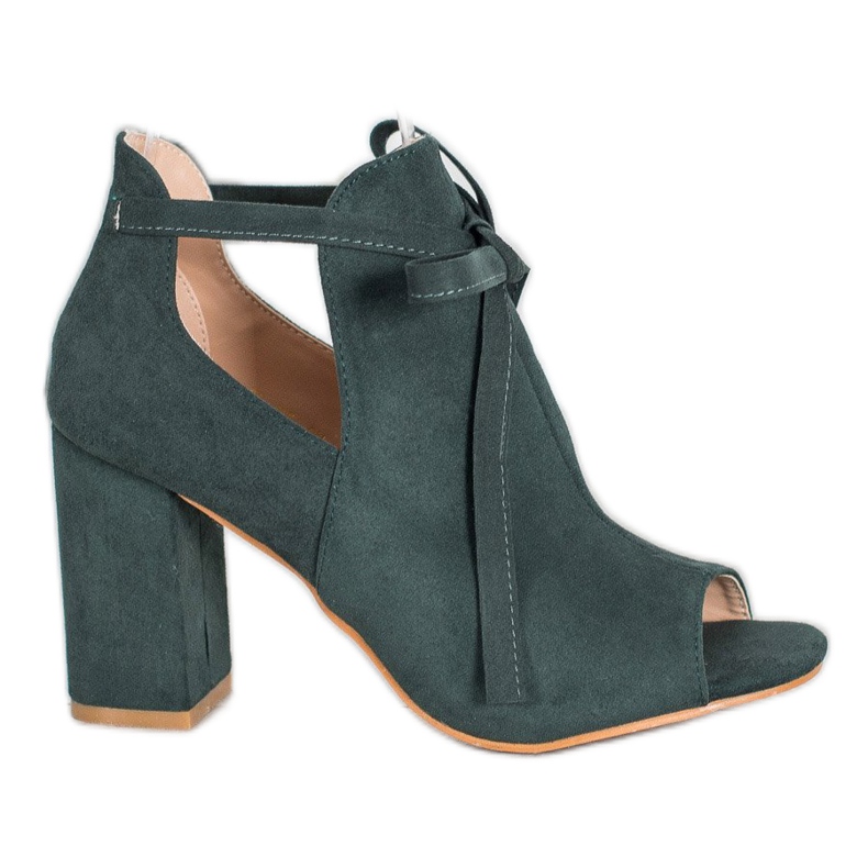 Tied Open VINCEZA stövlar grön