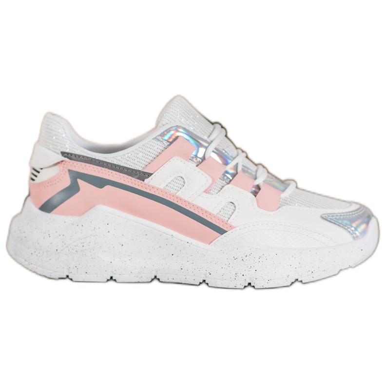 Seastar Sneakers med glitter vit mångfärgad