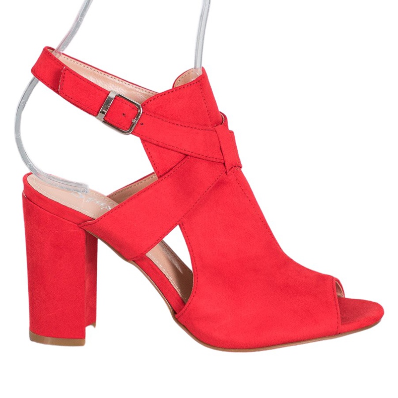 Seastar Snygga sandaler på en bar röd