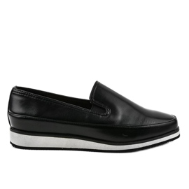 Svarta matta låga kilskor 5388-2