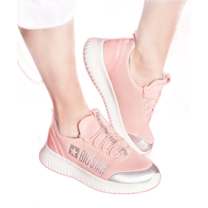 Rosa kvinnors sportskor Big Star FF274A413