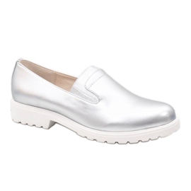 Silver slip-on skor på XC683-2 plattformen