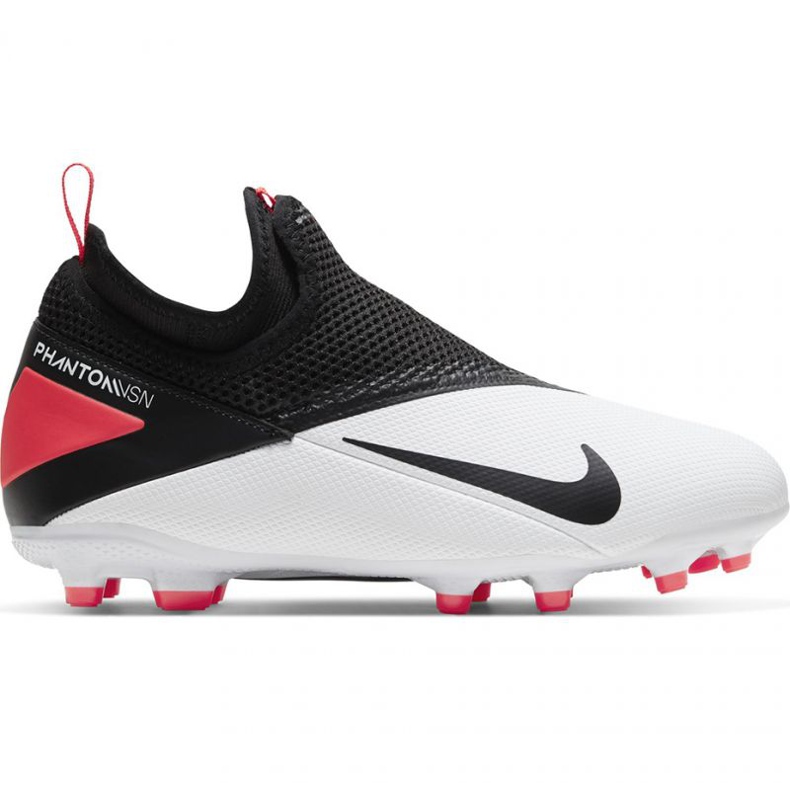 Nike Phantom Vsn 2 Academy Df FG / MG Jr CD4059-106 fotbollsskor vit vit