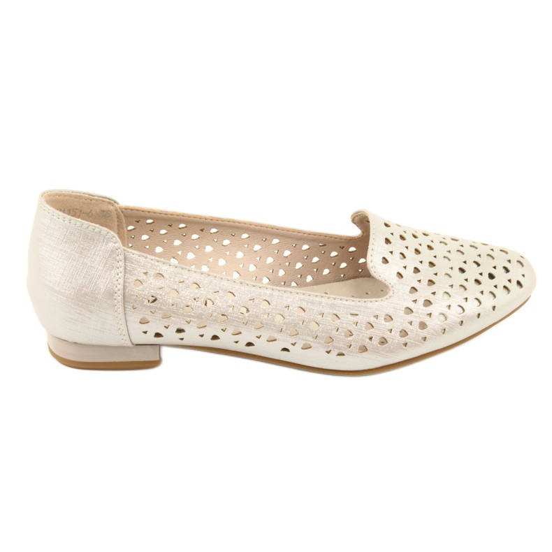 M.Daszyński Lords golden ballerinas Daszyński SA151 brun grå