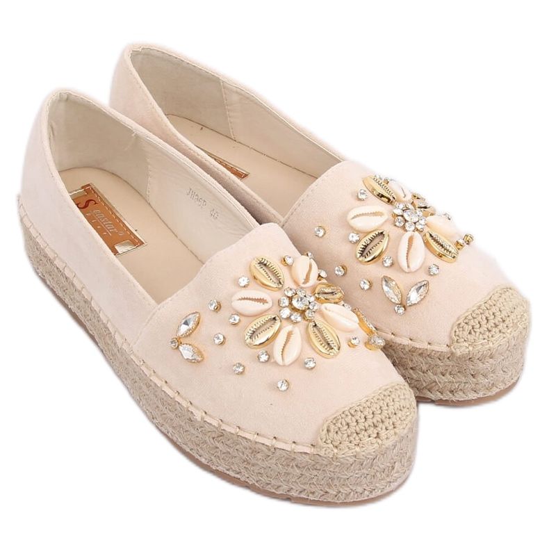 Beige espadriller för kvinnor JH96P Beige