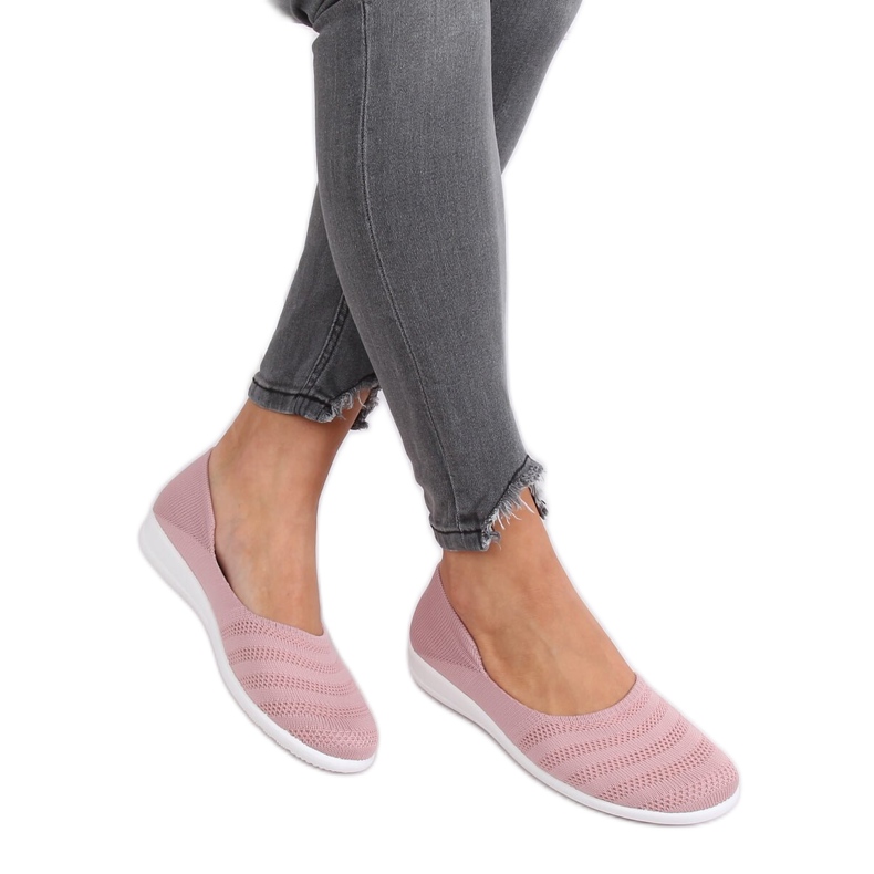 Rosa mesh -ballerinor IC03 Old Pink