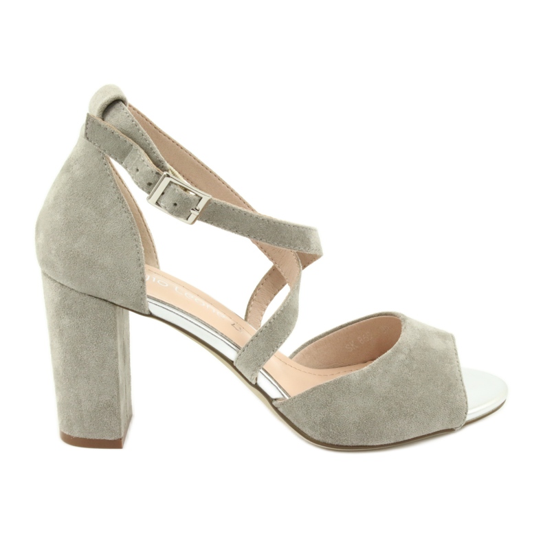 Grå gladiator sandaler Sergio Leone SK865