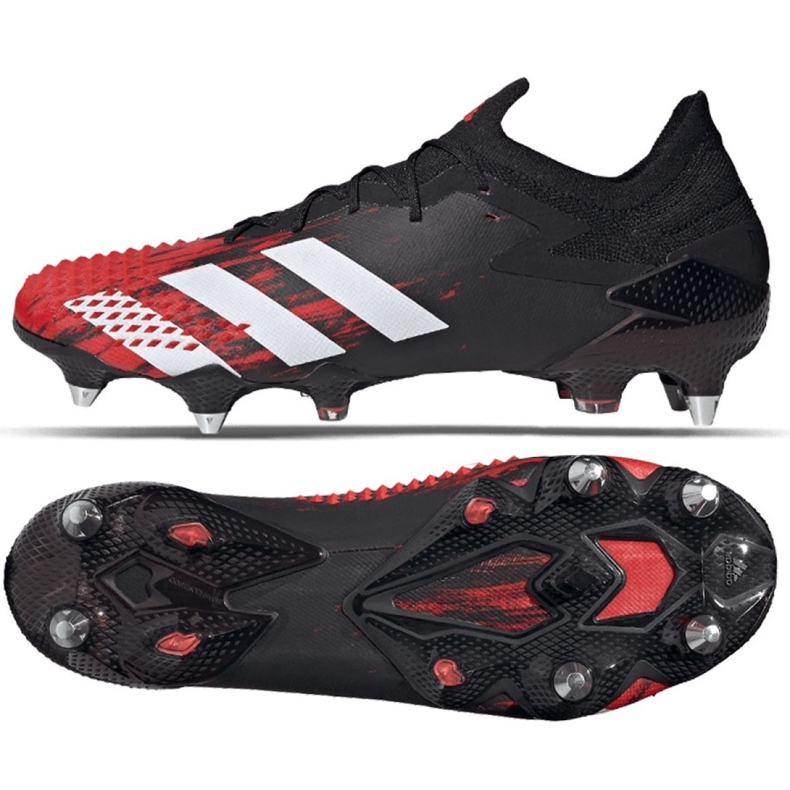 Adidas Predator Mutator 20 Sg M EF2207 fotbollsskor mångfärgad svart