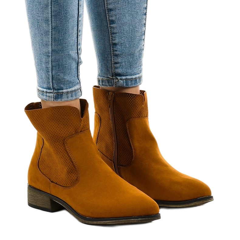 22M bruna cowboystövlar