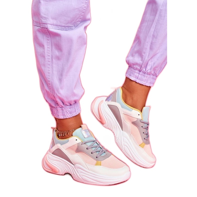 SEA Vita färgglada sportskor för kvinnor BL205 brun mångfärgad