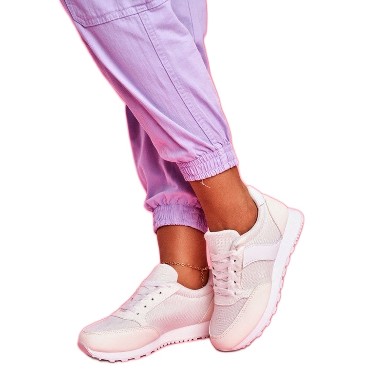 SEA BL189 beige sportskor för kvinnor vit brun